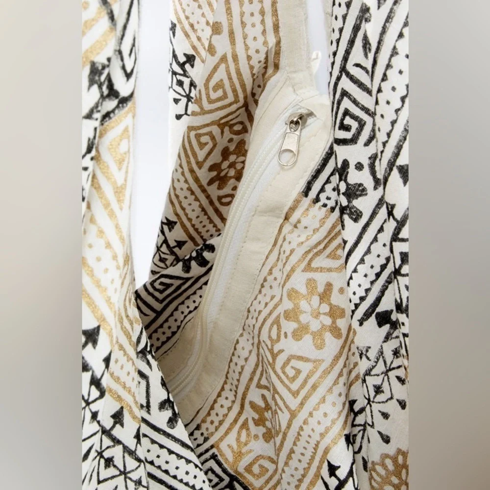Ruggine Hippie Bohemian Ethnic Paisley Floral Hobo Chic Yoga Shoulder Beach Bag
